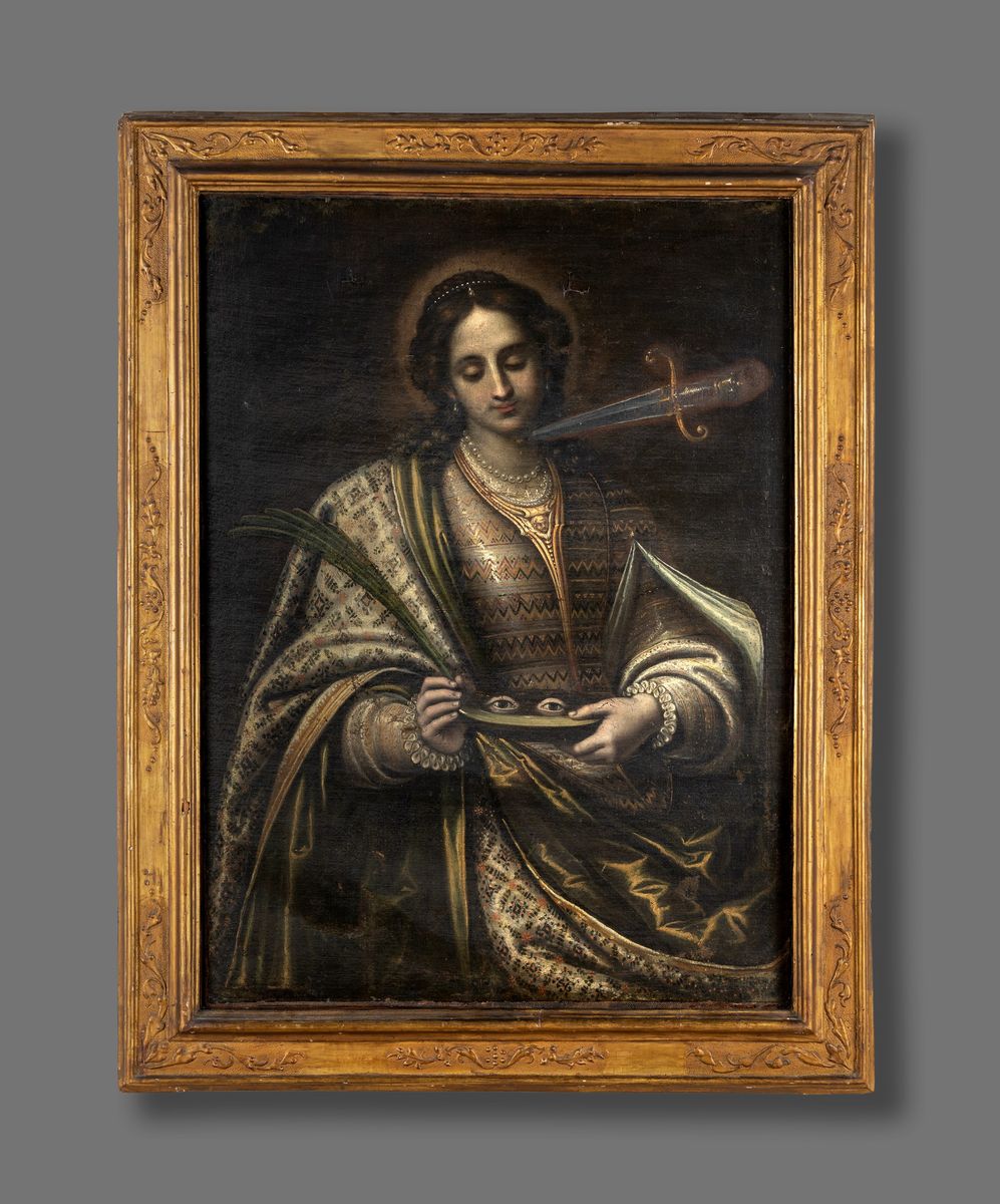 Alessandro Bonvicino (attribuito) - Santa Lucia con i Simboli del Martirio.