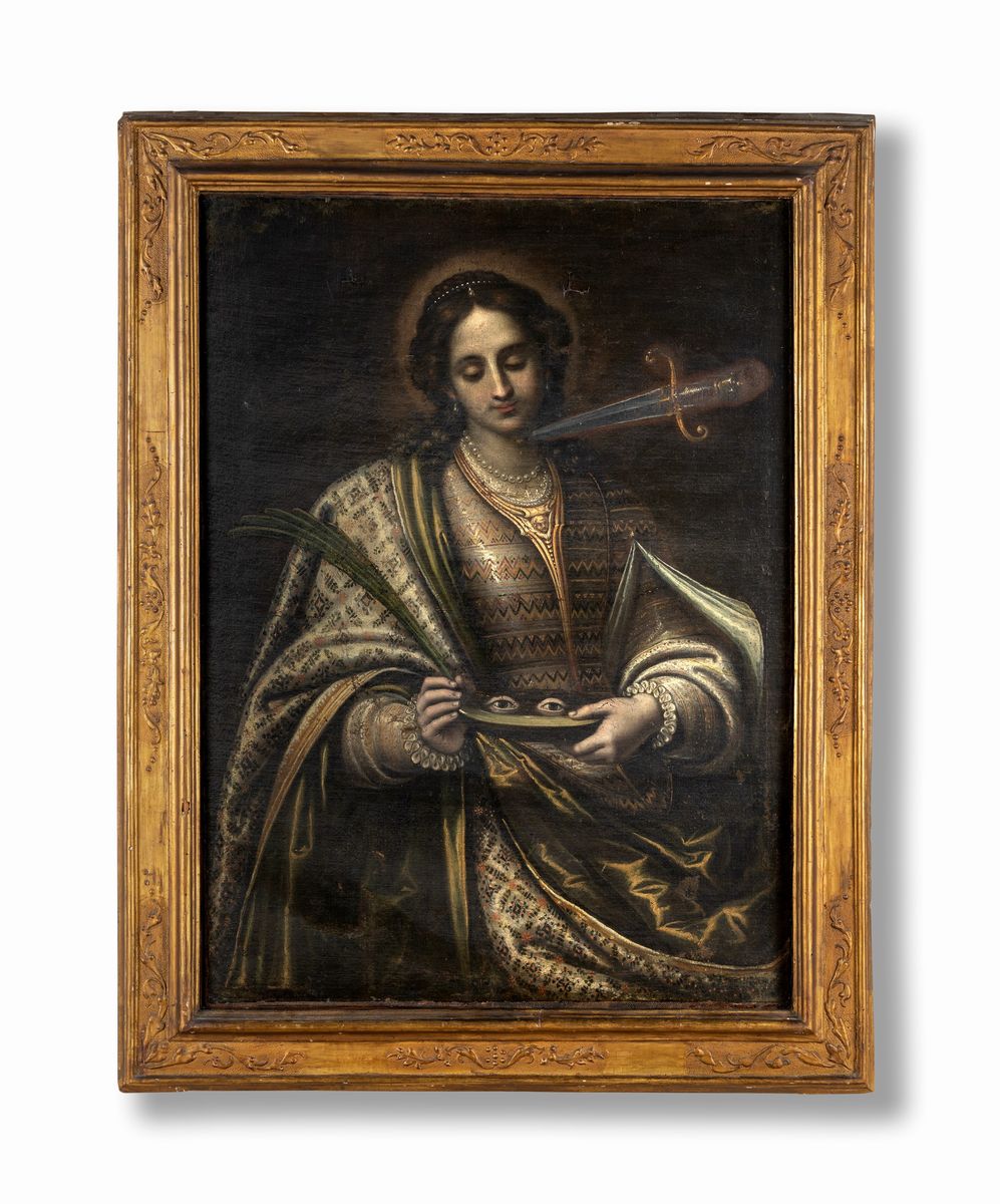 Alessandro Bonvicino (attribuito) - Santa Lucia con i Simboli del Martirio.