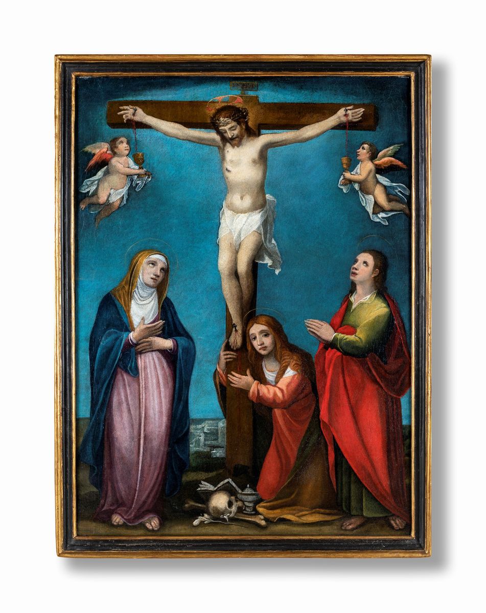 Alessandro Casolani - Crocifissione con la Vergine, San Giovanni e la Maddalena