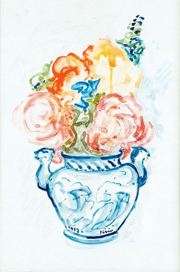 Virio da Savona - Vaso di fiori