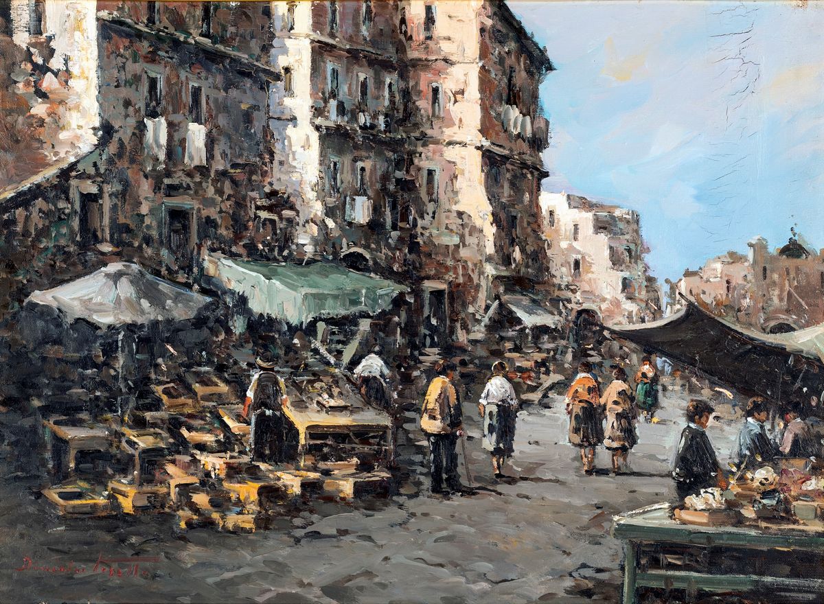 Pittore del XIX/XX Secolo - Mercato