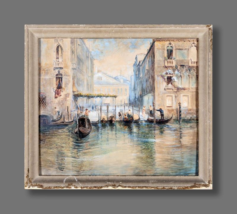 Pittore del XIX Secolo - Gondolieri