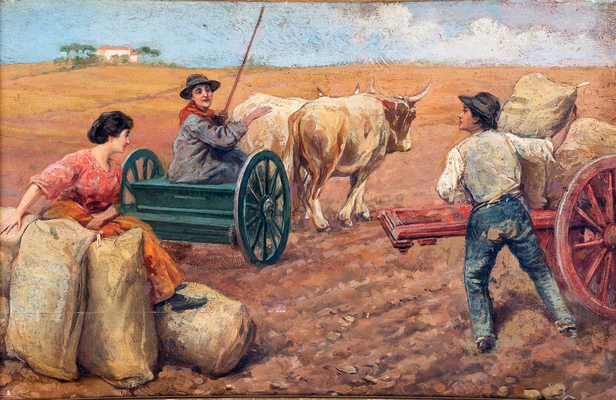 Scuola Toscana Inizi del XX Secolo - Ritorno dai Campi