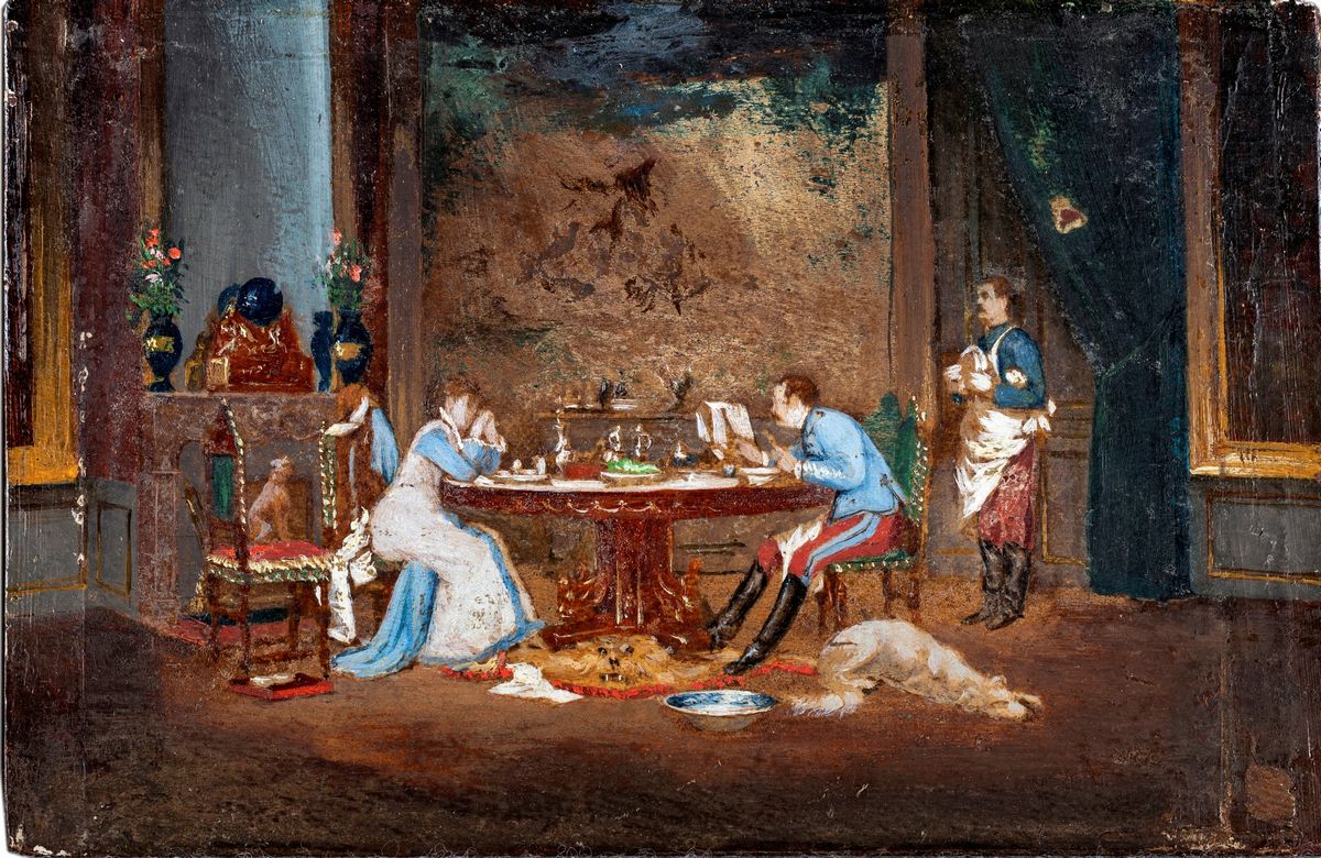 Scuola Francese del XIX Secolo - Confidenze