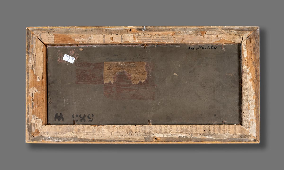 Scuola Romana del XIX Secolo - Marina con Pescatori