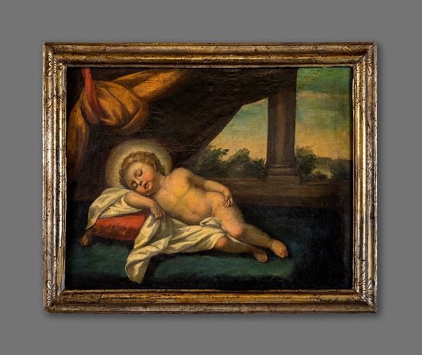 Pittore del XVIII secolo - Ges&#249; Bambino dormiente