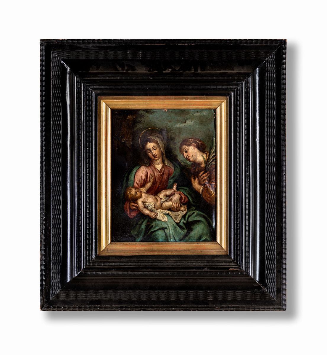 Anonimo del XVIII Secolo - Madonna Col Bambino e Sant'anna