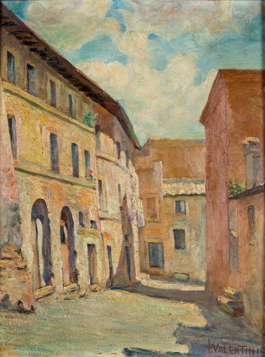 Pittore degli Inizi del XX Secolo - Scorcio di Roma