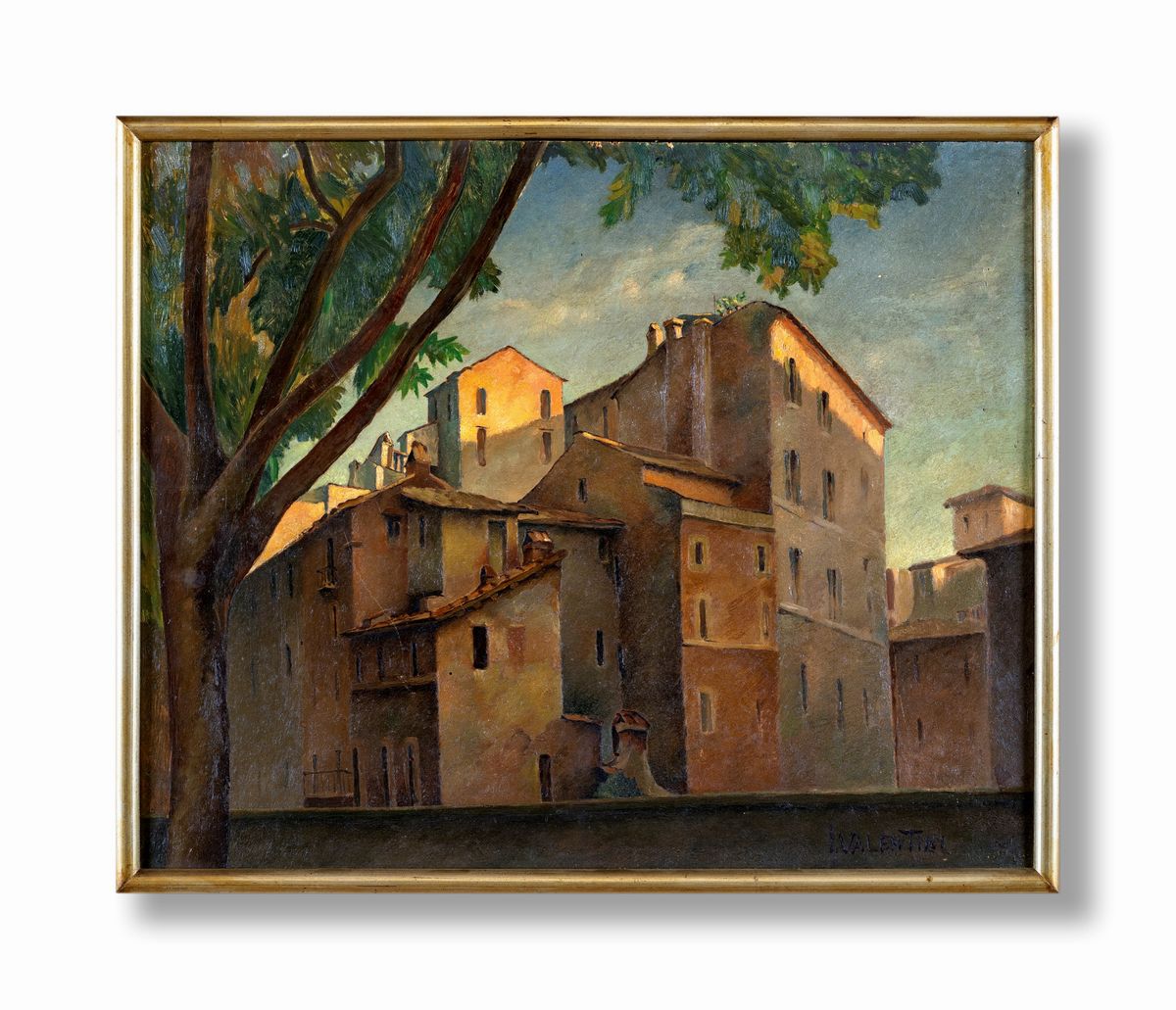 Pittore degli Inizi del XX Secolo - Tetti di Roma