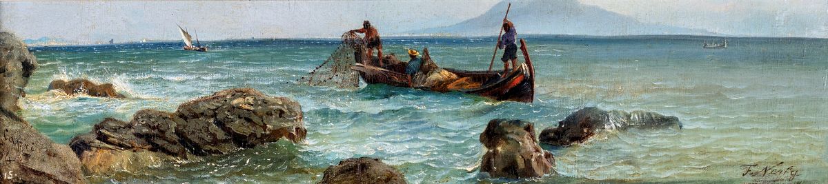 Friedrich Paul Nerly - Pescatori Capresi