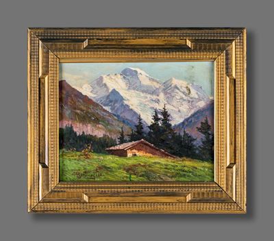 Paesaggio Montano con Casolare