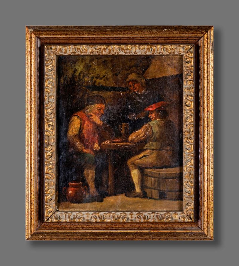 Pittore del XIX Secolo - Giocatori di Carte