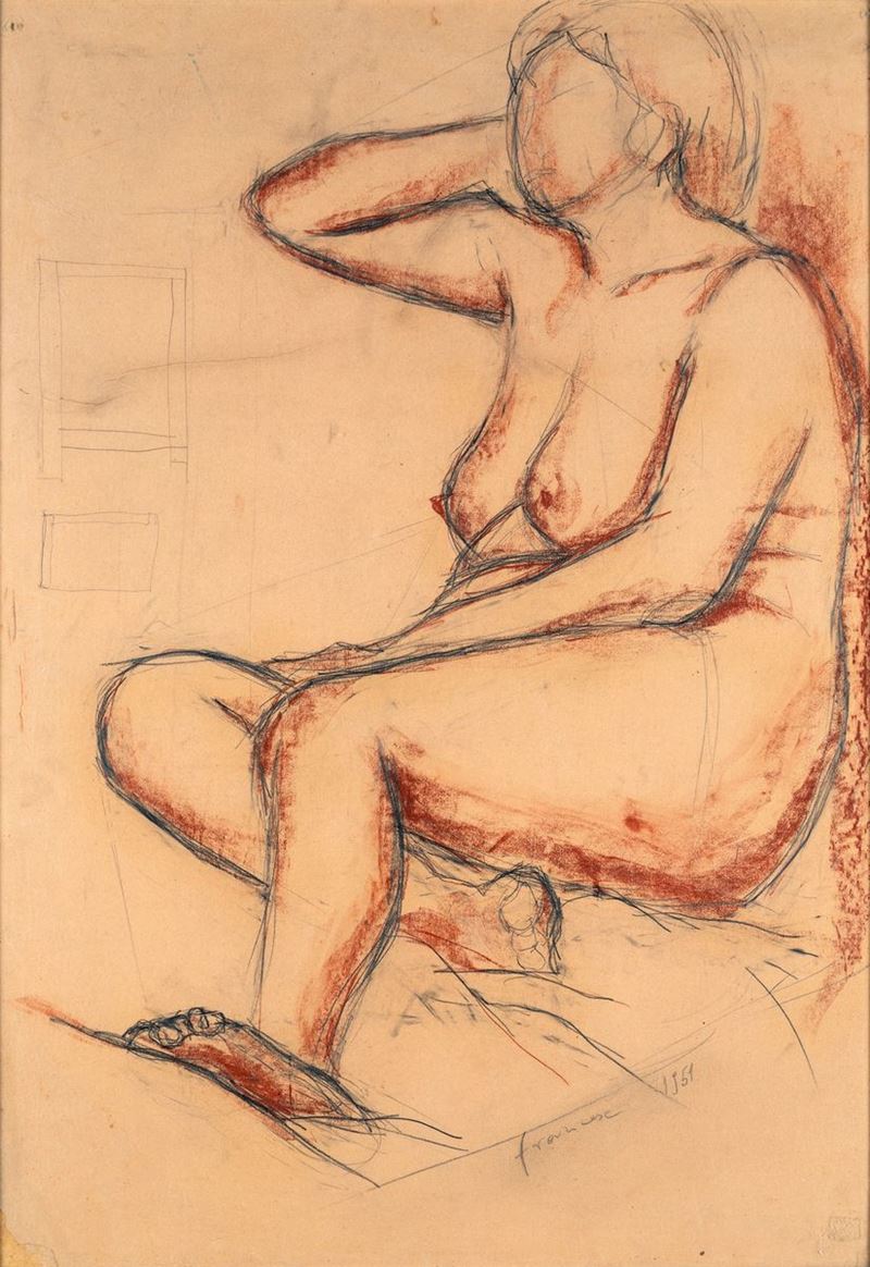 Franco Francese - Nudo Seduto