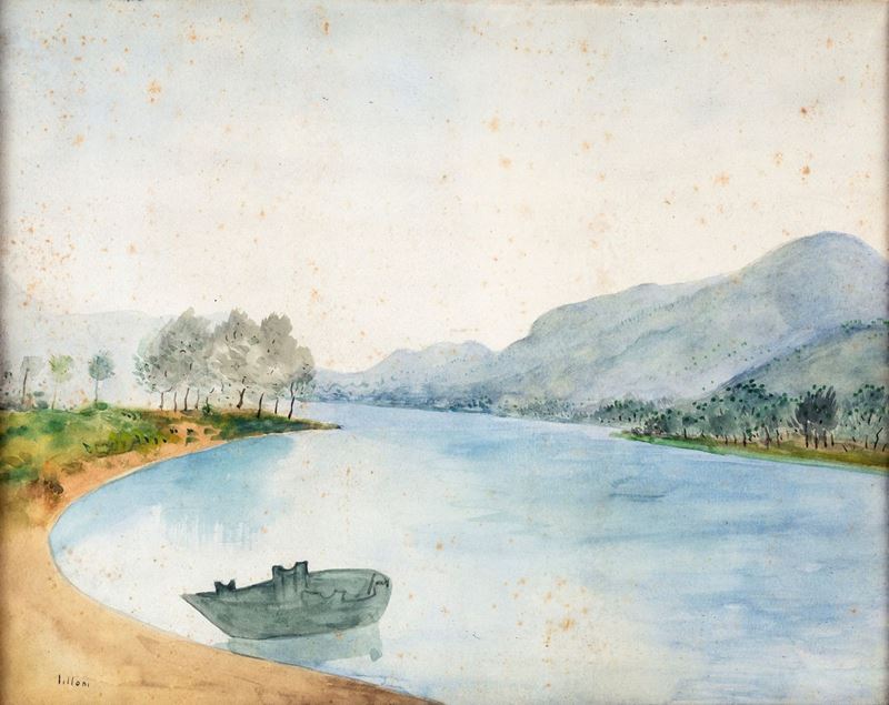 Umberto Lilloni - Paesaggio Lacustre
