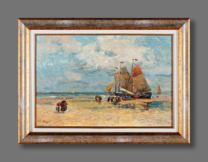 Albert-charles Lebourg - Velieri sulla Costa Bretone