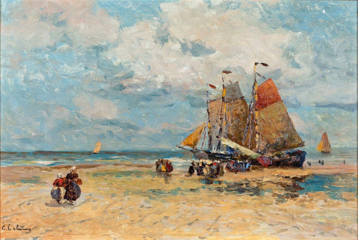 Albert-charles Lebourg - Velieri sulla Costa Bretone