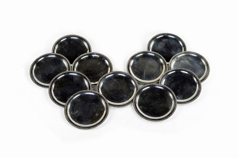 Undici Piattini in Argento, Frugoni Roma