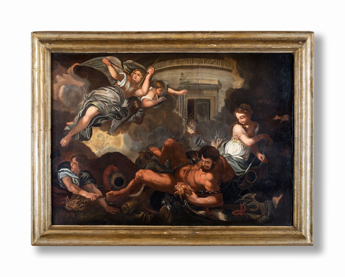 Pittore del XVIII Secolo - Scena Mitologica