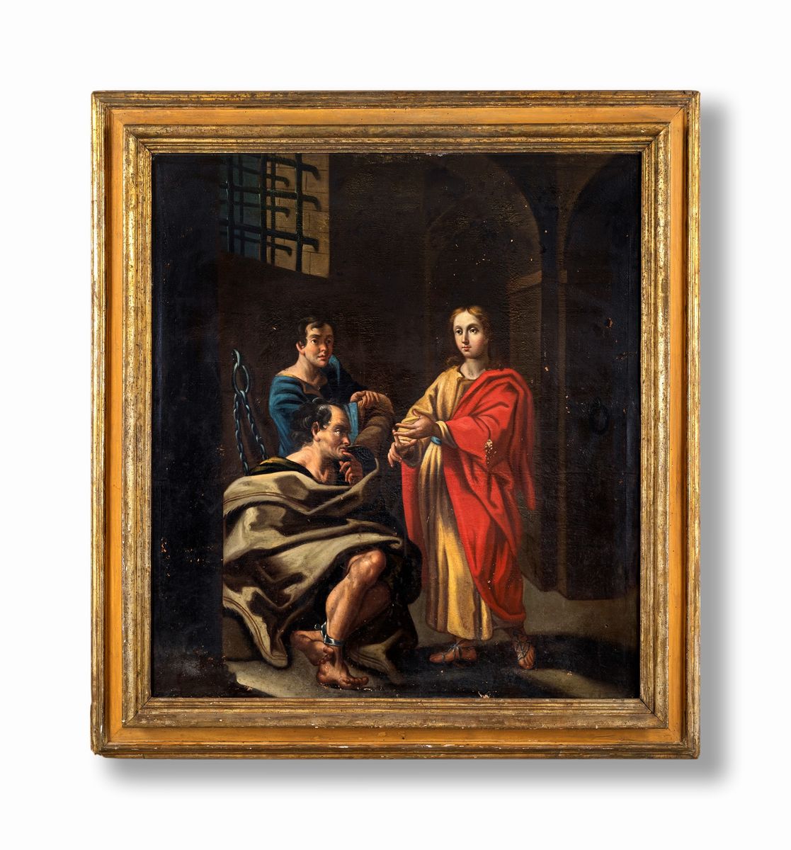Scuola Italiana del XVII Secolo - Cristo Visita L'apostolo Paolo in Carcere