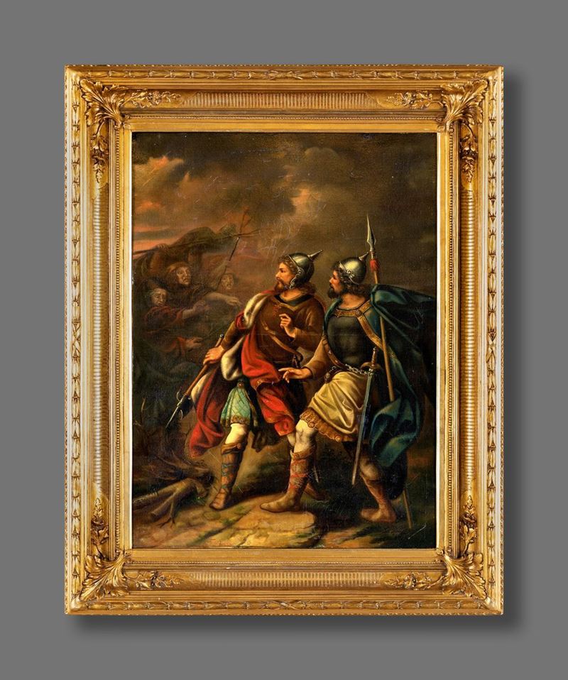 Pittore del XIX Secolo - Macbeth Incontra le Streghe