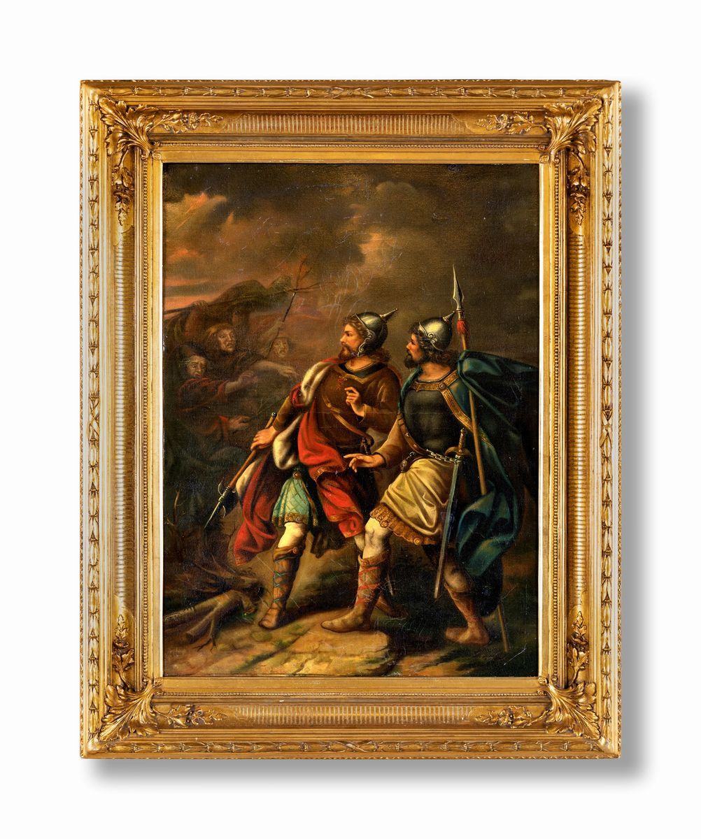 Pittore del XIX Secolo - Macbeth Incontra le Streghe