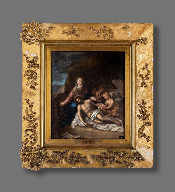 Pittore del XVII secolo - Compianto sul Cristo morto