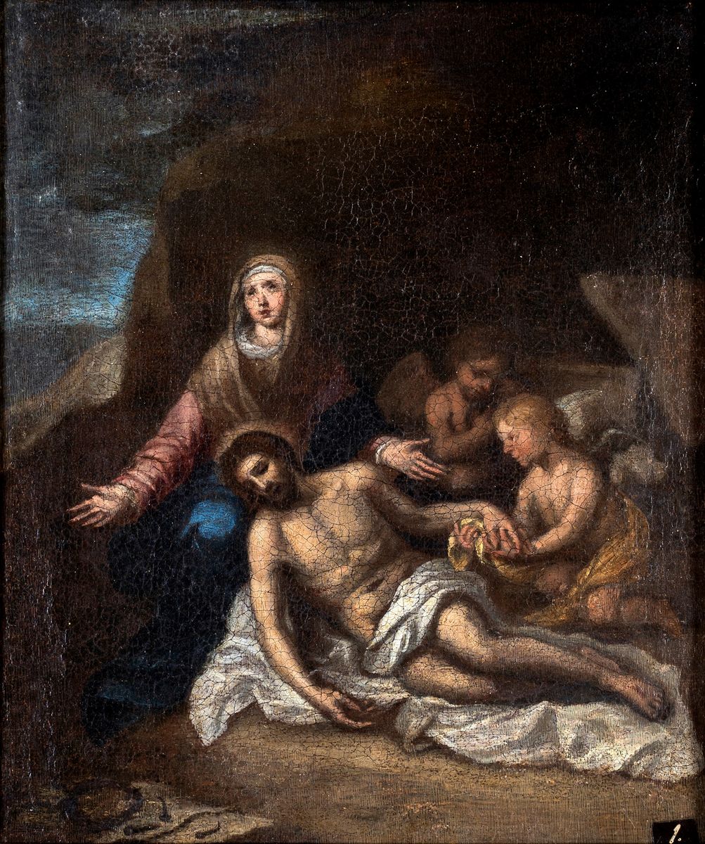 Pittore del XVII Secolo - Compianto sul Cristo Morto
