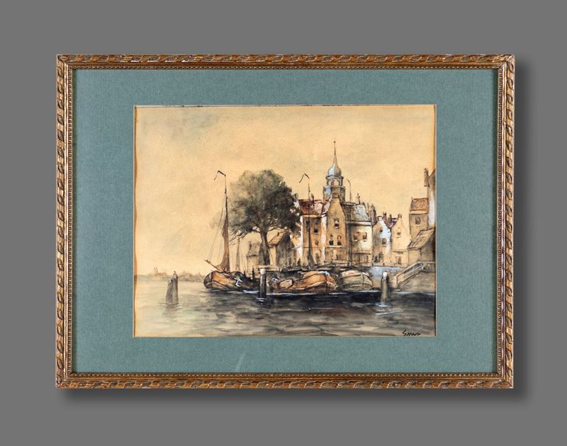 Johan Conrad Greive - Veduta di Amsterdam
