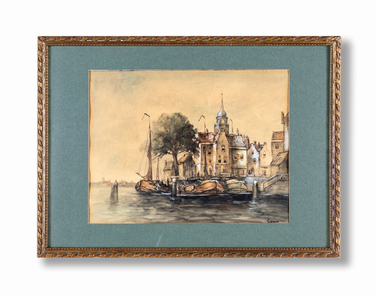 Johan Conrad Greive - Veduta di Amsterdam