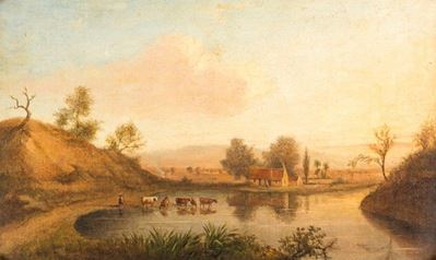 Paesaggio con Contadina e Armenti