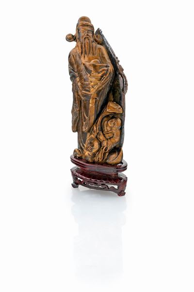 Scultura in Occhio di Tigre