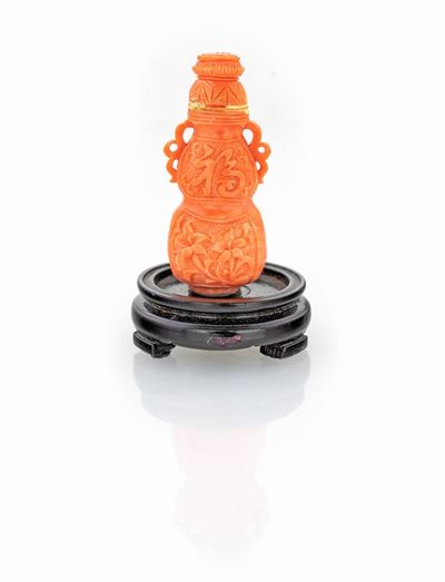 Snuff Bottle in Corallo Cerasuolo