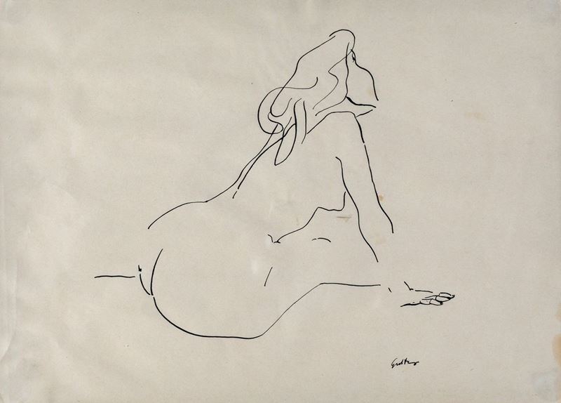 Renato Guttuso - Nudo Femminile