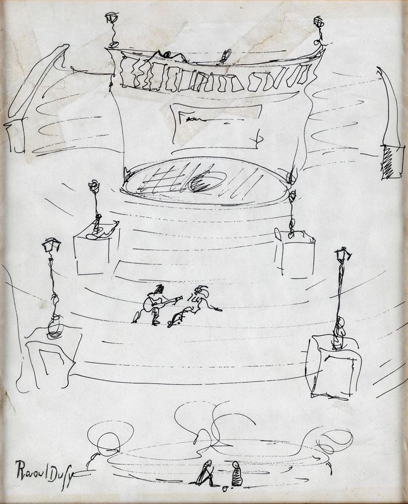 Raoul Dufy - Trinità dei Monti - Piazza di Spagna