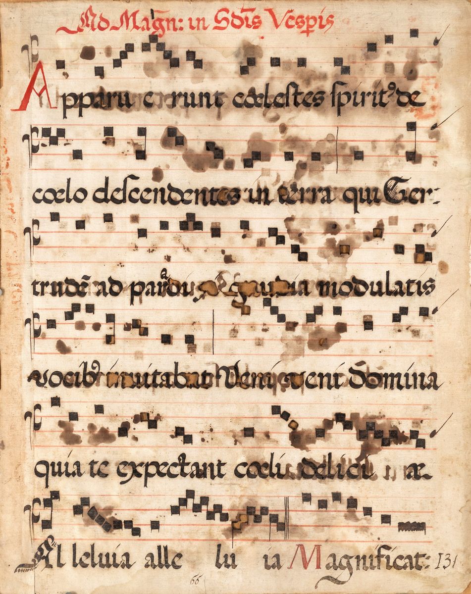 Sei Antiche Pagine di Spartito Musicale