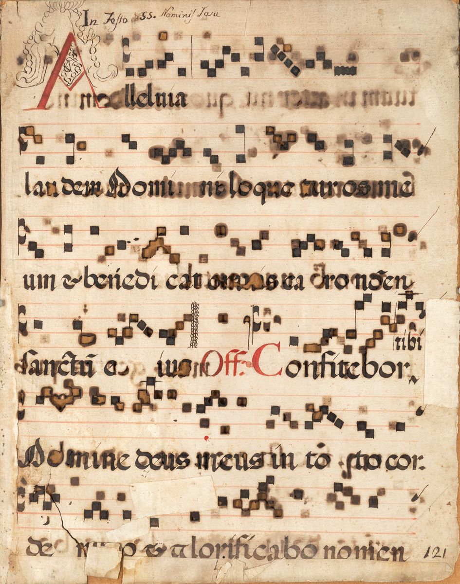 Sei Antiche Pagine di Spartito Musicale