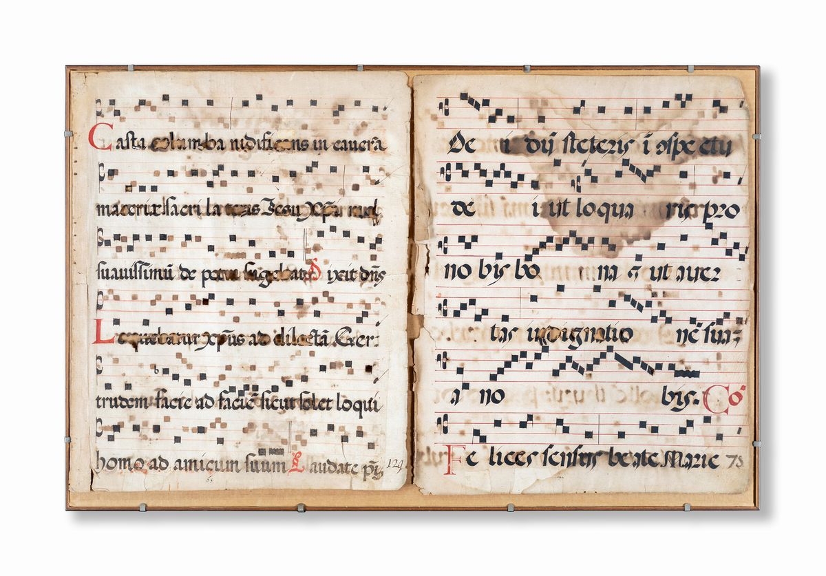 Sei Antiche Pagine di Spartito Musicale