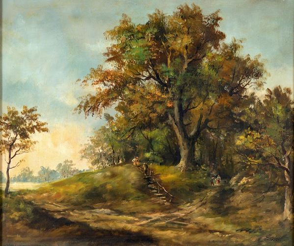 Pittore del XIX/XX secolo - Paesaggio
