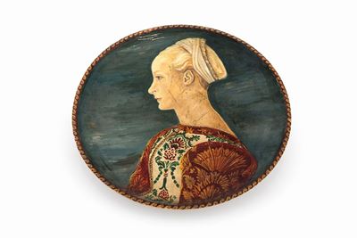 Piatto in Legno Dipinto
