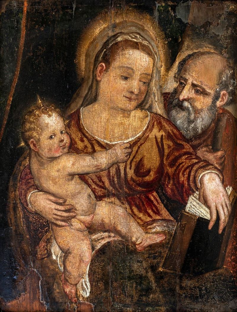 Pittore del XIX Secolo - Sacra Famiglia