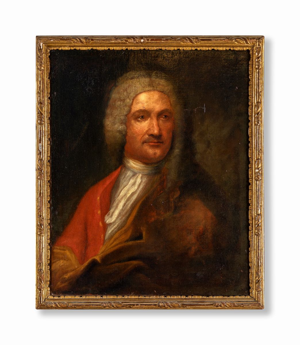 Pittore del XVIII Secolo - Ritratto di Gentiluomo in Rosso