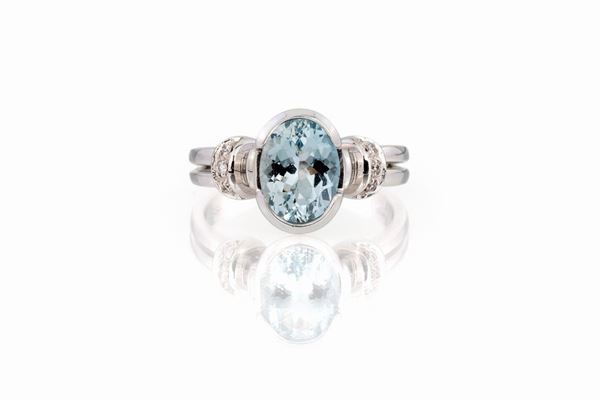ANELLO CON ACQUAMARINA