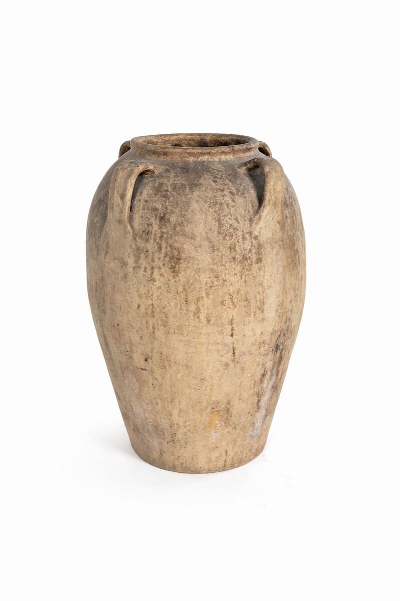 Orcio in Terracotta con Quattro Anse