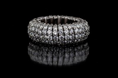 Anello Elastico con Diamanti