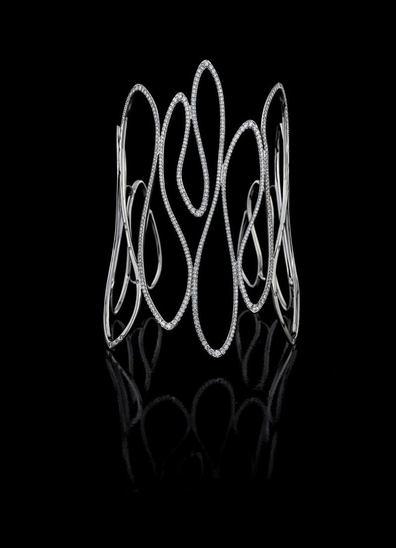 Bracciale a Manetta con Brillanti