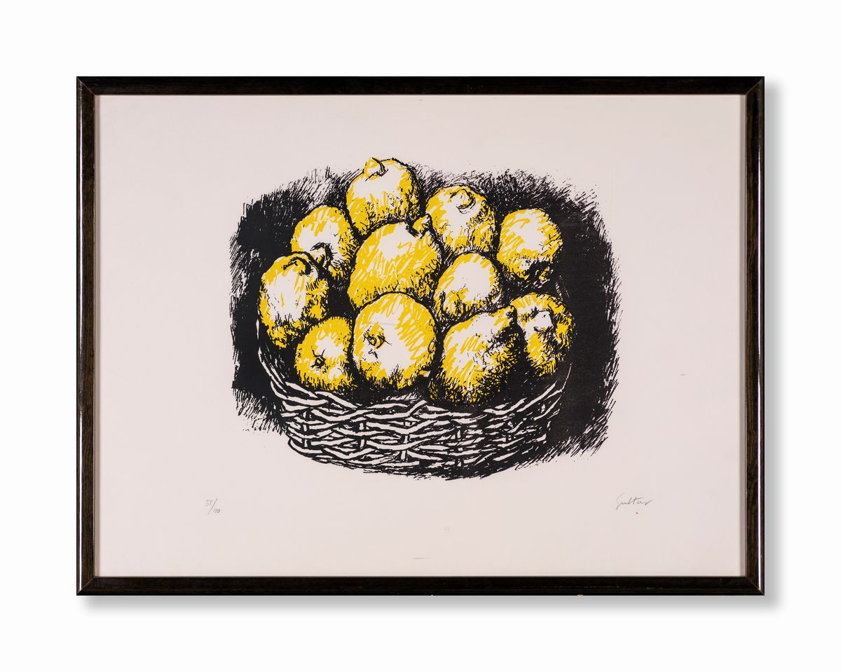 Renato Guttuso - Cesto di Limoni