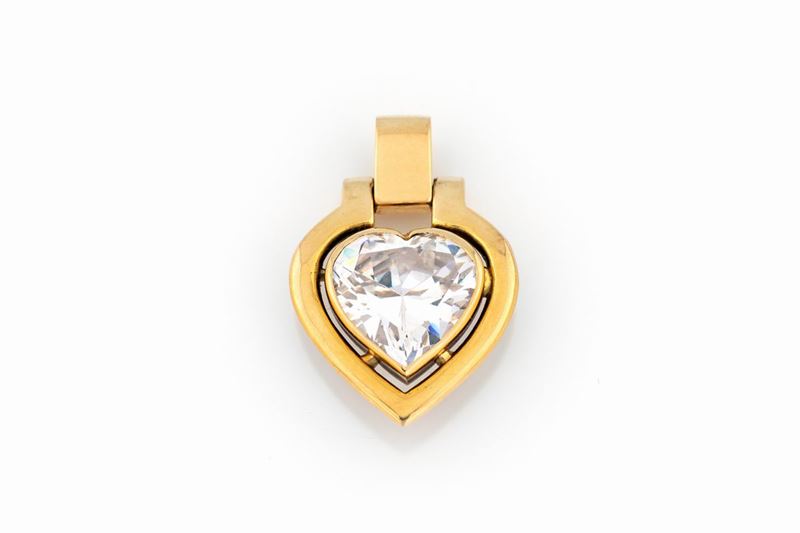 Ciondolo con Cuore di Zircone