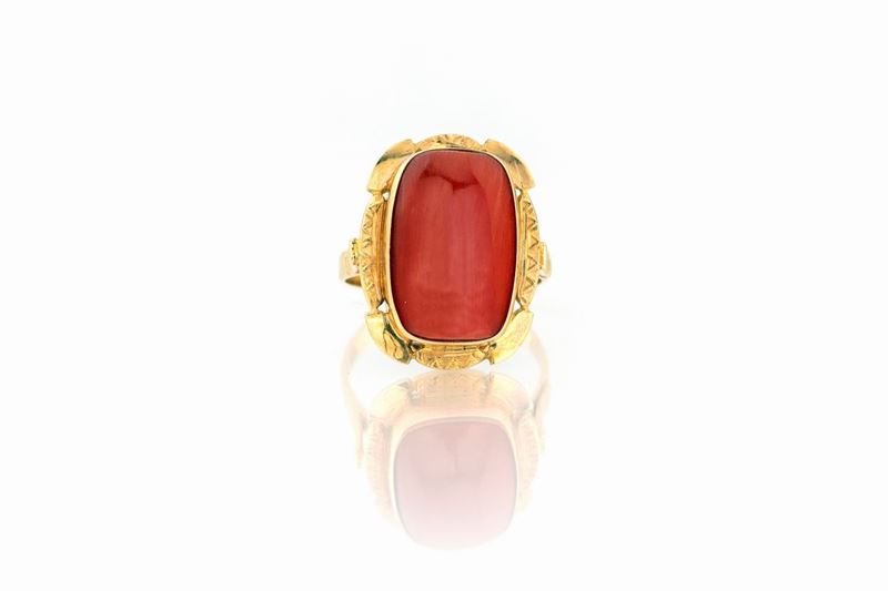 Anello con Corallo