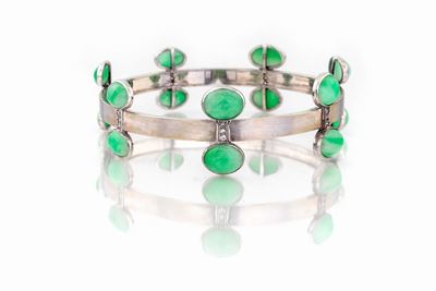 Rocchi, Bracciale con Giade Cabochon