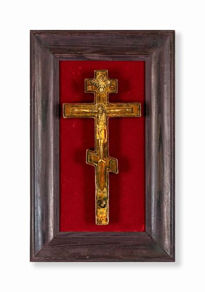 Croce in Legno Dipinto, Fine del XIX Secolo